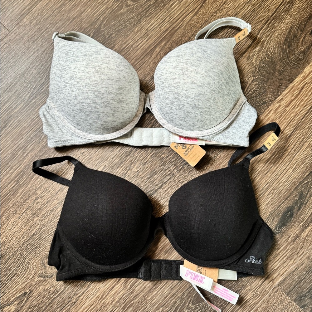 Two push-up bras